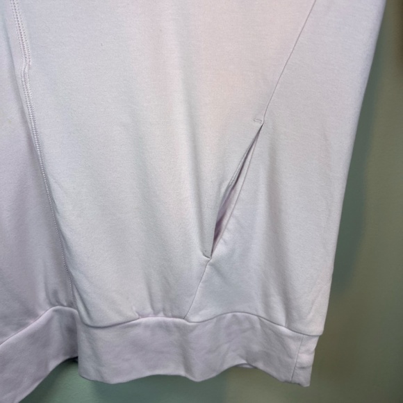 Fabletics Women's Rosaline Deep V-Neck Pullover Sweatshirt Pink Oversized Medium - Picture 7 of 13